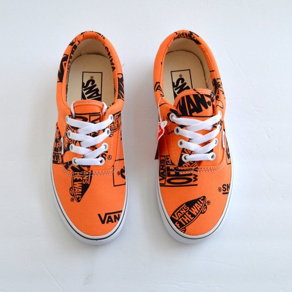 Vans era tangerine sneaker shoes graphics orange neon canvas new tangerine ๐ - Picture 1 of 8